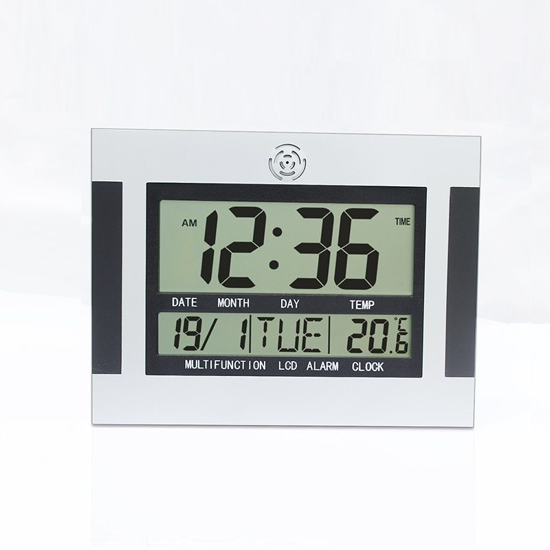 Đồng hồ treo tường có thêm đồng hồ điện tử hiển thị lịch, nhiệt độ. TT74 |  Lazada.vn