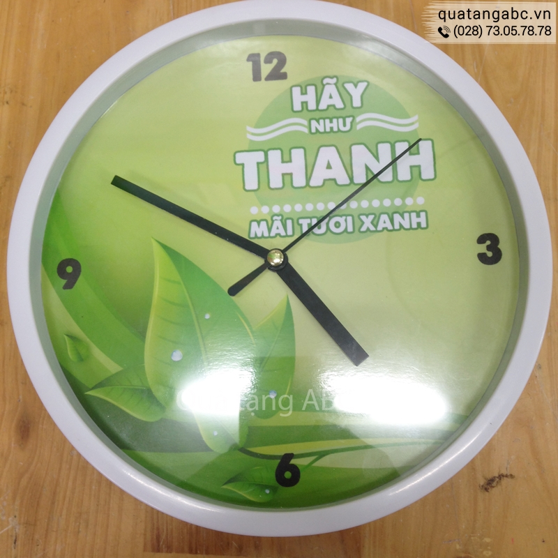 Đồng hồ quảng cáo của khách hàng THANH đặt in tại INLOGO