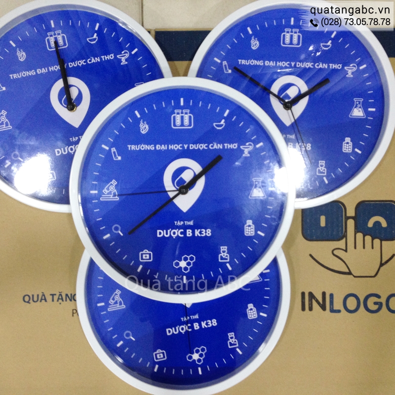 Đồng hồ quảng cáo của trường ĐH Y DƯỢC CẦN THƠ đặt in tại INLOGO