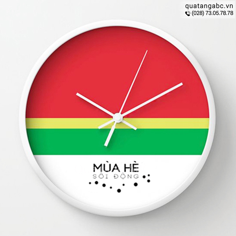 Đồng hồ in logo của công ty Summer